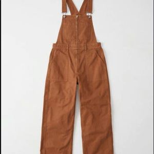 Burnt Orange Abercrombie Women’s Utility Overalls